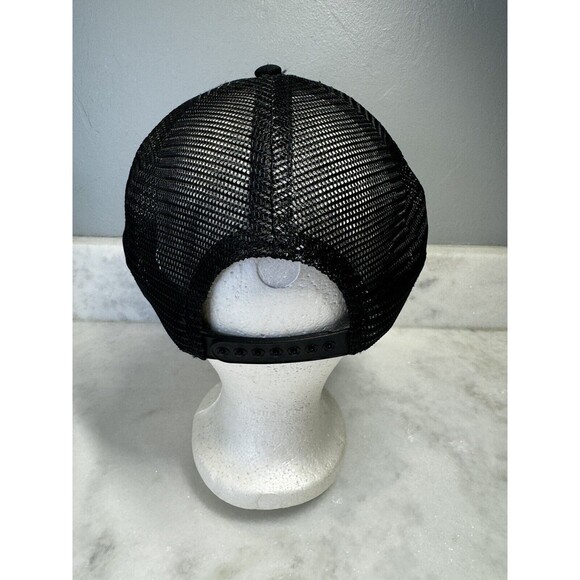 Vintage Old Charter Bourbon Whiskey Snap Back Mesh Trucker Hat Black - Picture 3 of 7